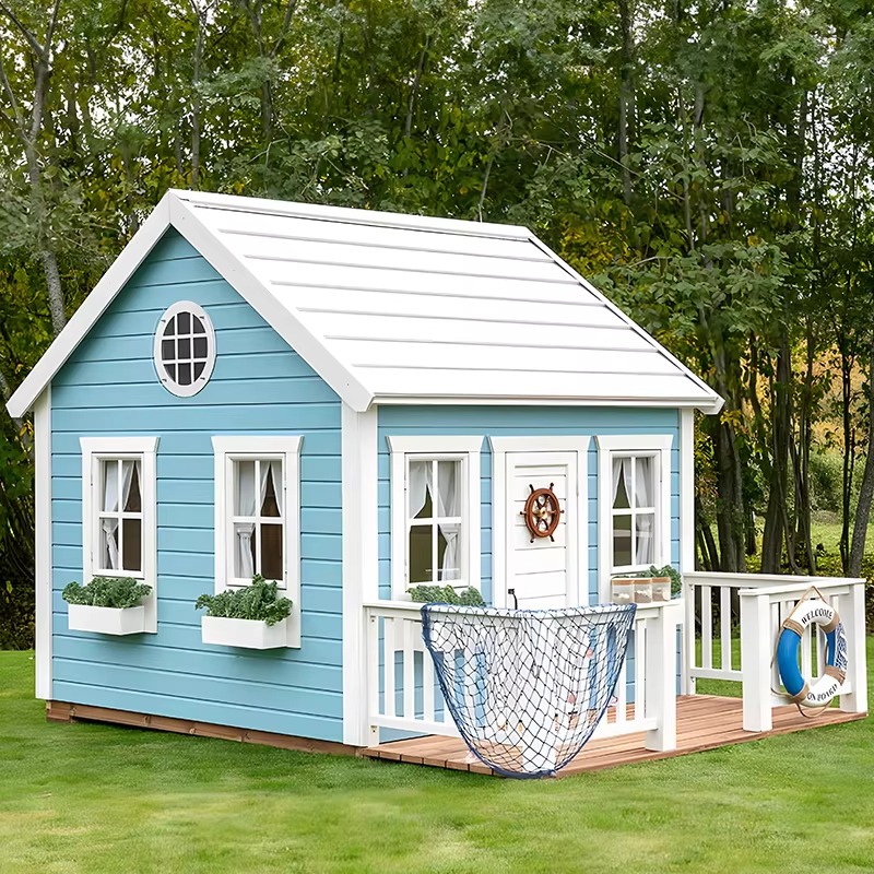 Outdoor Garden Cubby House Chi – обзор и цена Kids Outdoor Wooden Playhouse