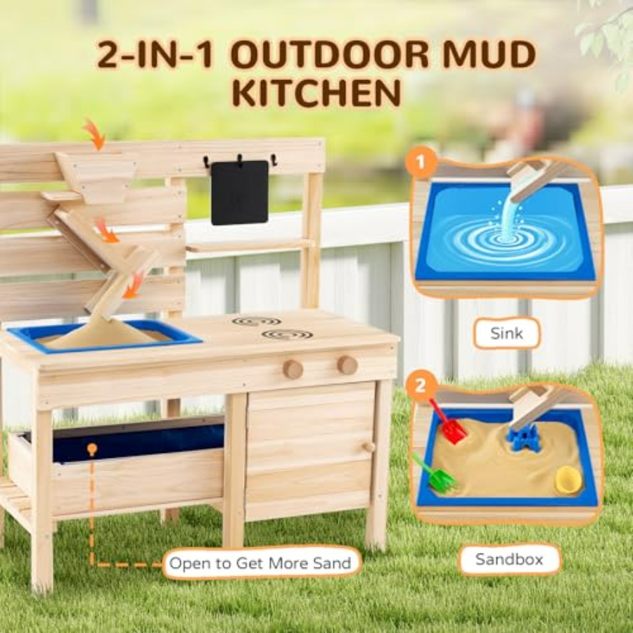 Outdoor mud kitchen for kids a – обзор и цена Kids Outdoor Sink